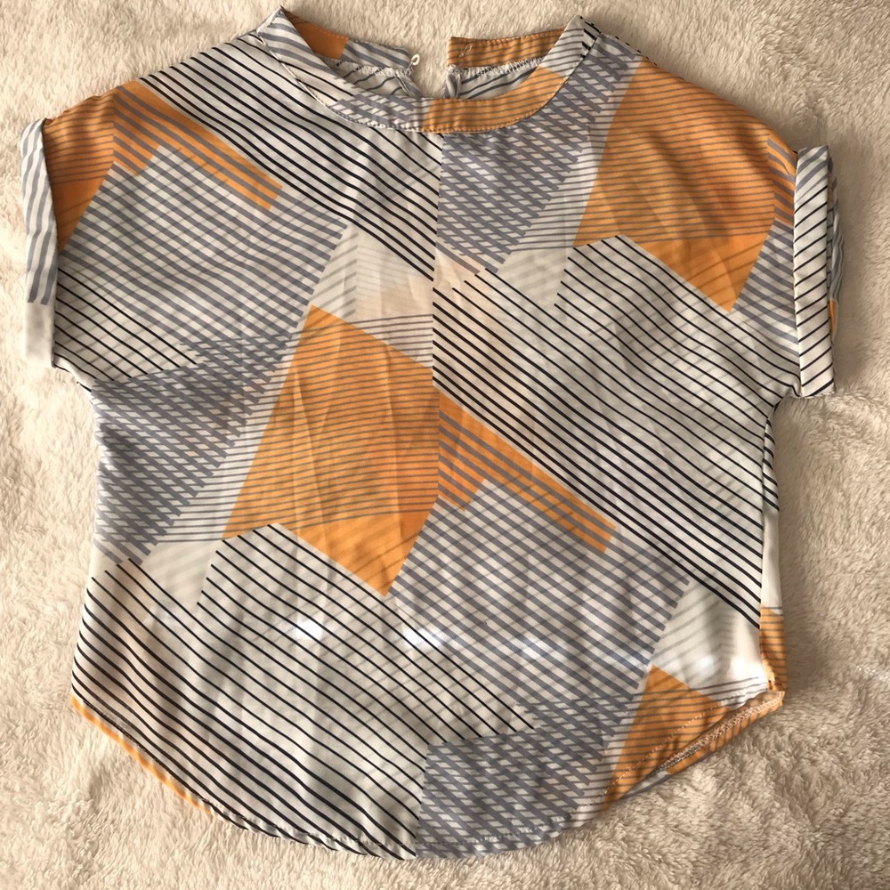 Sheer modern design blouse